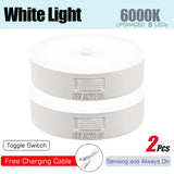 Luz Noturna LED com Sensor de Movimento e Recarregável via USB – Ideal para Cozinha, Quarto, Escadas, Corredor, Armário e Guarda-Roupa