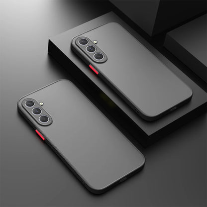Luxury Matte Samung A15 A05 A05s Case Silicone Edge Hard PC Matte Back Cover For Samsung Galaxy A54 A34 5G Camera Protect Fundas