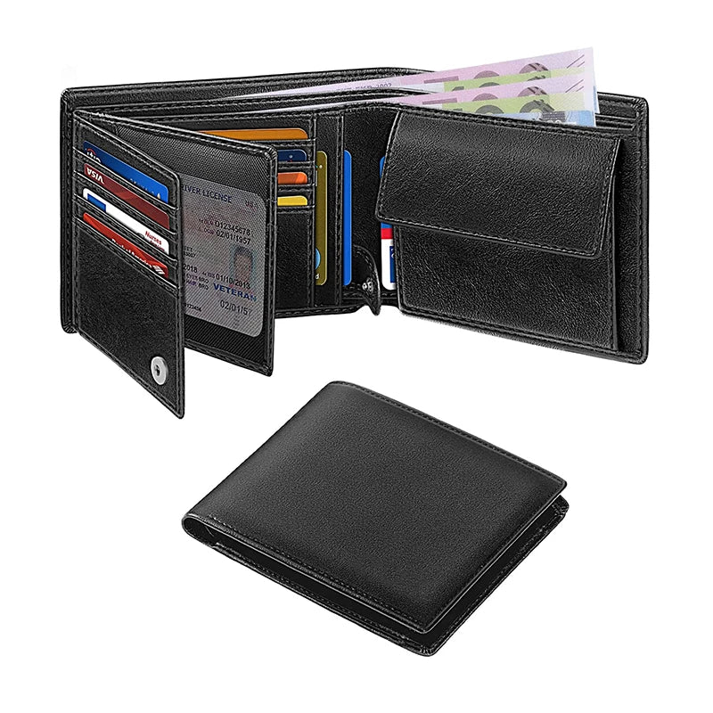 Wallets for Men Multi-functional RFID Blocking Slim Wallet with 15 Credit Card Holders