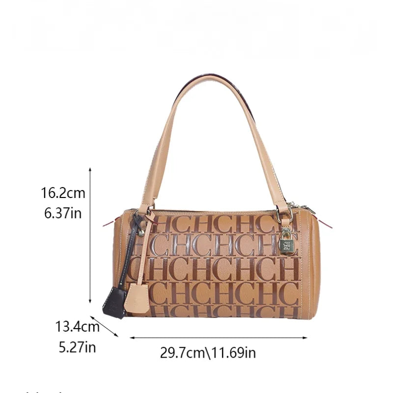 CH Niche Brand Women's Bucket Bag New Large Capacity Letter Print Design 2025 New Women's Classic Handbag