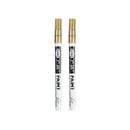 Fine tip permanent Paint Marker Pen DIY Paint Metallic Pen Permanent Gold SILVER Marker Touch Up,School Model Painting