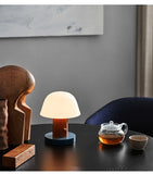 Mushroom Table Lamp Warm Color Night Light USB Rechargeable LED Touch Desk Light Piano Coating Surface Love Gift Lamp