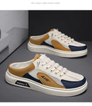 2025 Summer New Half Carrier Men's Shoes Soft Sole Casual Comfortable Sneakers Men's Slip-on Beanie Shoes sneakers for men