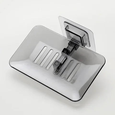 New Soap Rack No Drilling Wall Mounted Double Layer Holder Soap Sponge Dish Bathroom Accessories Dishes Self Adhesive