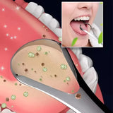 1/2/4 Pcs Reusable Stainless Steel Useful Tongue Scraper Cleaner Fresh Breath Cleaning Coated Tongue Oral Hygiene Care Tools