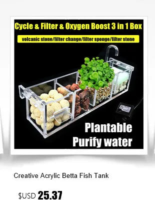 Acrylic Ultra White Fish & Aquatic Pets Tank Open Aquarium Light Table Top Small Rectangular Water Plant Turtle Tank Customized