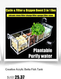 Acrylic Ultra White Fish & Aquatic Pets Tank Open Aquarium Light Table Top Small Rectangular Water Plant Turtle Tank Customized