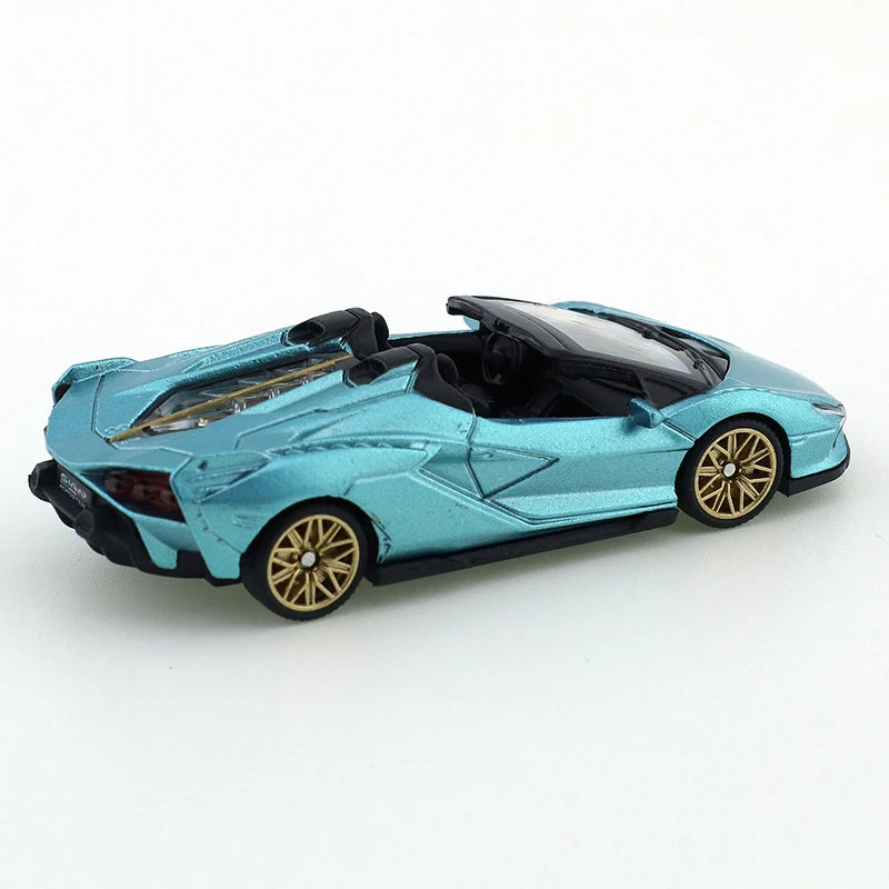 TSC 1/64 Lamborghini Lightning Convertible Edition Car Alloy Motor Vehicle Diecast Metal Model Kids Xmas Gift Toys for Boys