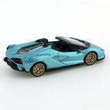 TSC 1/64 Lamborghini Lightning Convertible Edition Car Alloy Motor Vehicle Diecast Metal Model Kids Xmas Gift Toys for Boys