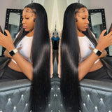 HD Lace Frontal Wig 13x6 13x4 Lace Front Wig Human Hair 30 Inch Bone Straight Transparent Lace Human Hair Wigs 4x4 HD Closure Wig