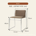Realife Middle Ancient Style Dining Chair Nordic Design Home Study Chair Coffee Shop Soft Bag Backrest Chair Metal Frame 2025