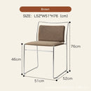Realife Middle Ancient Style Dining Chair Nordic Design Home Study Chair Coffee Shop Soft Bag Backrest Chair Metal Frame 2025