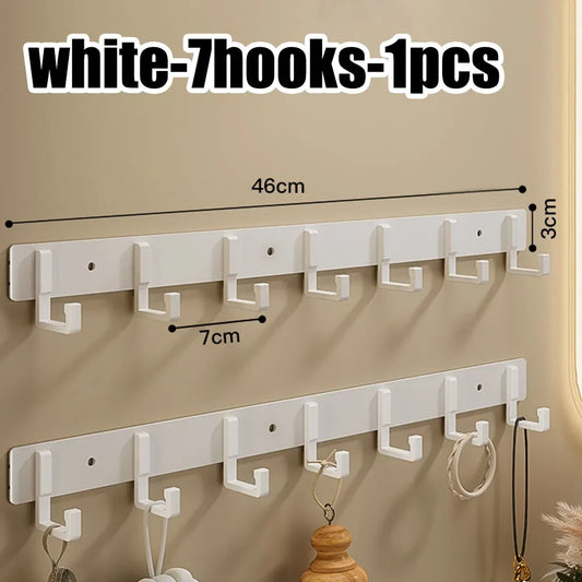 Hook strong adhesive wall-mounted towel bathroom wall without punch kitchen bathroom clothes hanger load-bearing adhesive hook