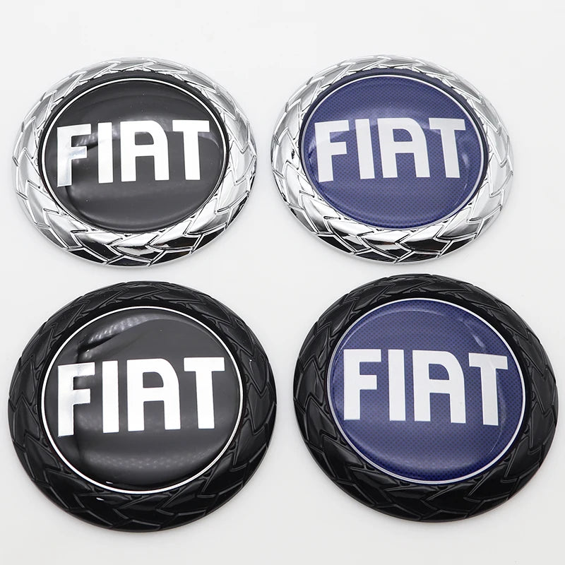 1pcs 3D 9.7cm ABS Car Front logo Front grill Rear Bumper tail door trunk Emblem sticker styling Accessories For FIAT