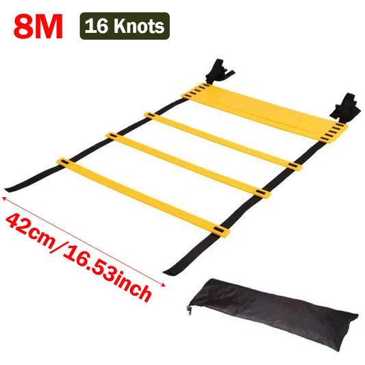 Agility Ladder Nylon Straps Soccer Football Speed ​​Training Ladder Equipment Sports Fitness Running Warm-Up Training Ladder Tool