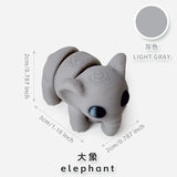 10/50pcs 3D Printed Simulation Toys Mini Animal Model Home Ornament  Cartoon Figure Birthday Gift Sets Decompression Kid Toy