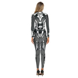 Women Superhero Cosplay Costume Printed Jumpsuit Outfit Fancy Dress Clothing Adult Bodysuit Zentai Muscle Suit Armor Combat Suit