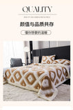 Flannel Warmth Autumn Winter Blanket Keep Warm Comfortable Jacquard King Size Blankets Skin Friendly Geometric Nap Comforter