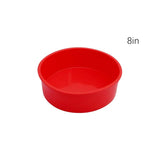 Round Cake Pans Moldes De Silicone, 4, 6, 8 Polegada, Camada De Cozimento, Queijo, Chiffon, Arco-íris