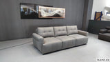 MINGDIBAO Electric Convertible Sofa Bed Italian Genuine Leather Sleeper Couch Multifunction Folding Sofas Beds for Cinema Room