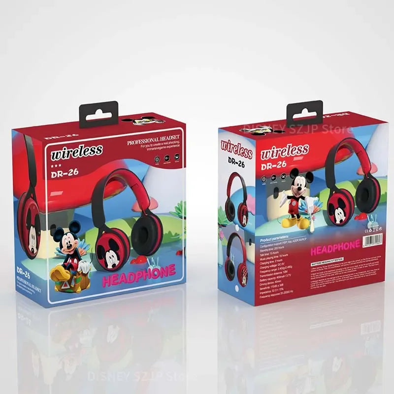 Auriculares inalámbricos Bluetooth Disney Marvel Y08 plegables con sonido envolvente HIFI para ordenador portátil, para niños, dibujos animados de anime