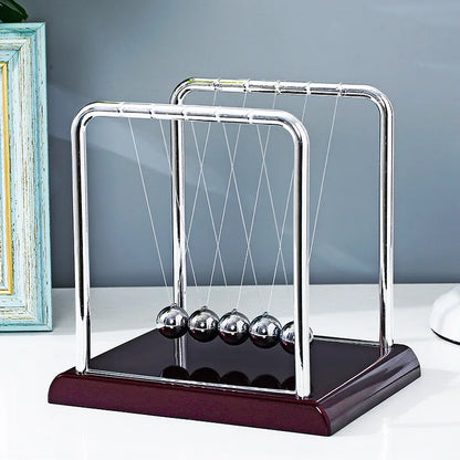 Péndulo de metal para mesa de escritorio, bola de equilibrio de acero, bola de Newton, péndulo de ciencias físicas