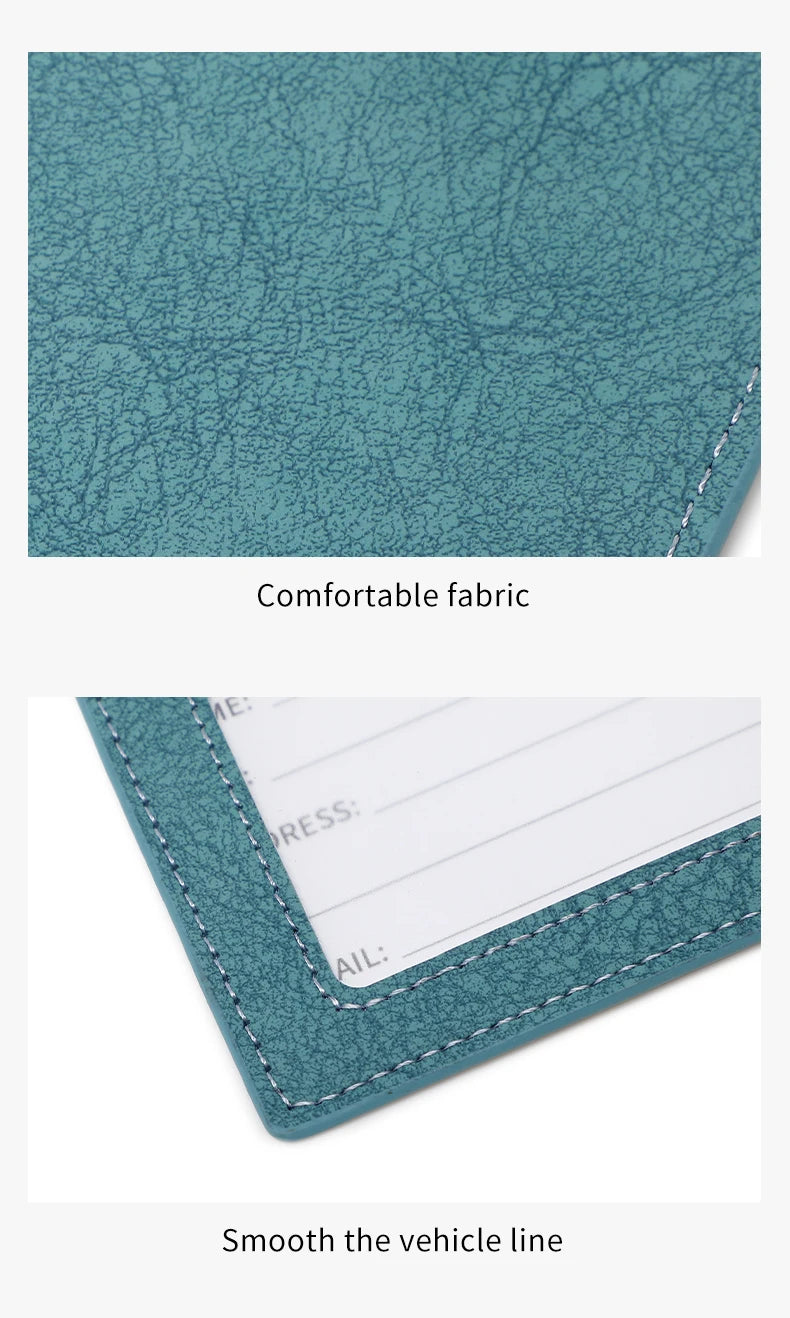 Fashionable new PU luggage tag, boarding pass for overseas travel, luggage tag, anti-loss name card, luggage tag