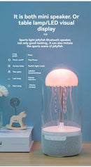 Creative Colorful Jellyfish Lamp Bluetooth Speaker HiFi Stereo 1800mAh Sports Jellyfish Speaker with Lights for Home Office