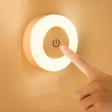 Luz Noturna LED com Sensor de Toque e Economia de Energia – Recarregável via USB, Magnética e Portátil – Ideal para Quartos e Corredores