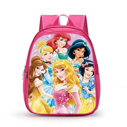 12 Inch Disney Snow White Princess School Bags for Kindergarten Children kids School Backpack for Girls Boys Cartoon Backpacks