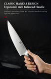 XINZUO-Juego de Cuchillos de Cocina de acero inoxidable 1,4116, herramienta de corte con mango de sándalo rojo de alta calidad, 5 uds., Alemania