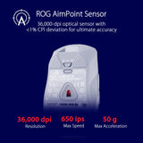 Asus ROG Gladius III Wireless AimPoint Lightweight RGB Gaming Mouse 36000DPI ROG AimPoint Optical Sensor Tri-Mode Connectivity