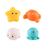 LED Light Up Brinquedos para crianças Brinquedo de banho de animais fofos Flutuador de borracha macia Pato luminoso de indução para natação Presentes engraçados