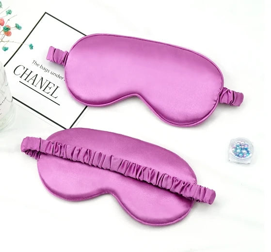 Imitated Silk Eye Patch Shading Sleep Eye Mask Eyepatch Travel Relax Cover Eyeshade Health Sleeping Shield Eye Care Tools