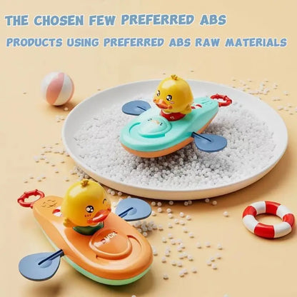1 Pc Little Yellow Duck Kayak Toy Swimming Pool Bathroom Toy Classic Water Toy Cute Bath Toys Cartoon  Little Yellow Duck Boatin
