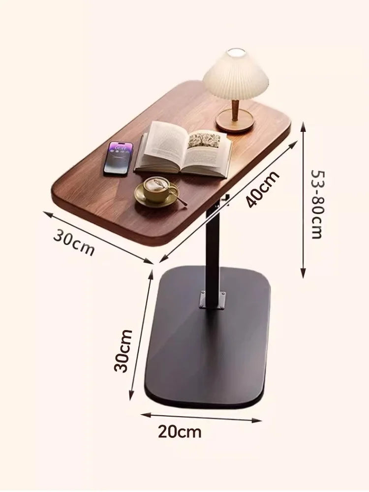 Portable Adjustable Folding Side Table/Laptop Desk, for Home Office, Coffee Table, Bedside Sofa, Office Reception Area, Mother's