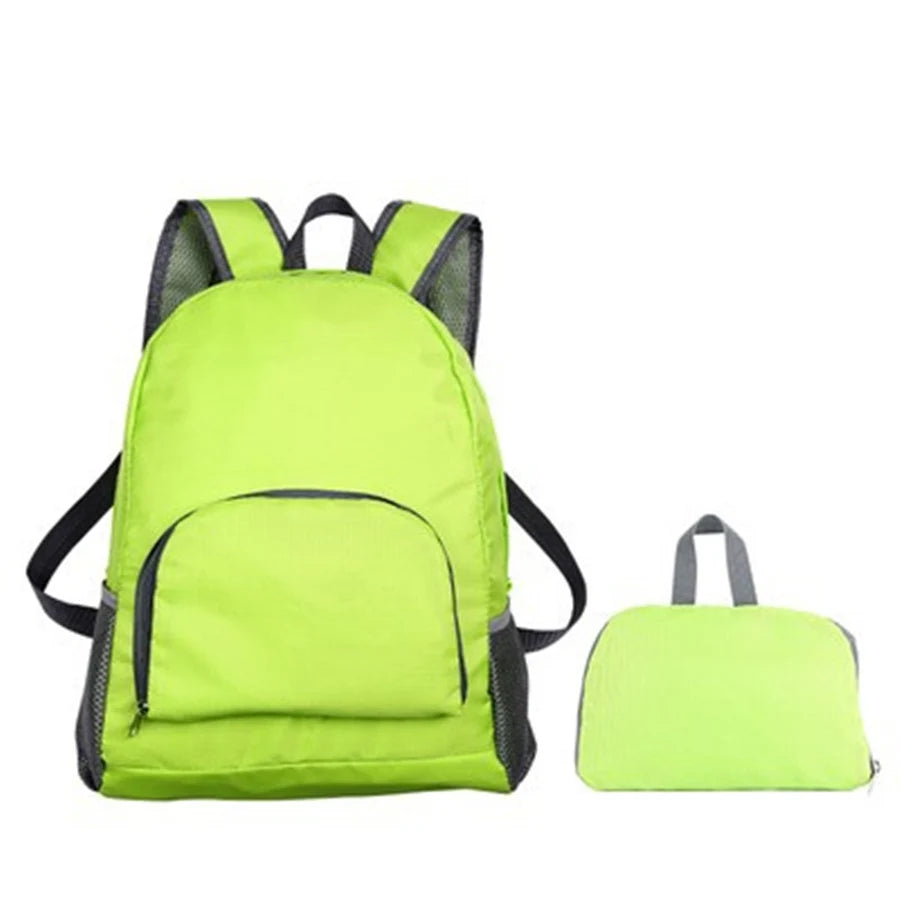 Unisex Foldable Backpack Travel Bag Lightweight Shoulder Backpacks Portable Outdoor Hiking Camping Sport Climbing Organizer Bags