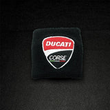 Motorcycle Embroidery Front Fluid Oil Brake Reservoir Sock Cover for Ducati Monster Panigale Diavel Superleggera V4 V2 Scrambler