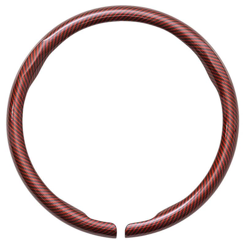 Steering Size 36-38cm Universal Non-slip D-shaped Round Breathable Car Steering Wheel Cover Protector Suitable Auto Accessories