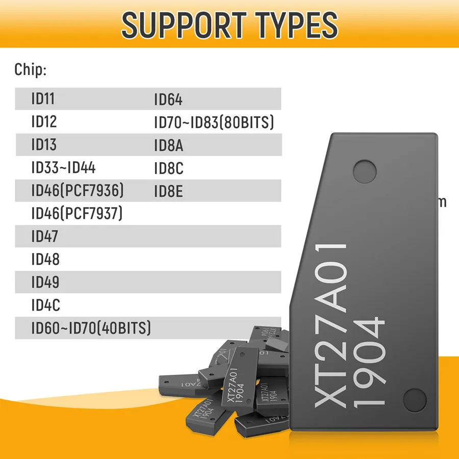 10 transpondedores Xhorse VVDI Super Chip XT27A XT27A01 XT27A66 compatibles con reescritura para VVDI2/VVDI MAX/VVDI MINI