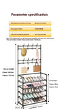 Clothes Hat Hangers Shoe Rack Multi-ayer Shoe Rack Simple Floor Shoes and Hat Racks Load-bearing Living Room Organizer Shelf