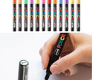 16pcs Japan UNI POSCA Markers Set Acrylic Graffiti Drawing Permanent Waterproof Children's Drawing PC-3M/1M/5M Art Supplies