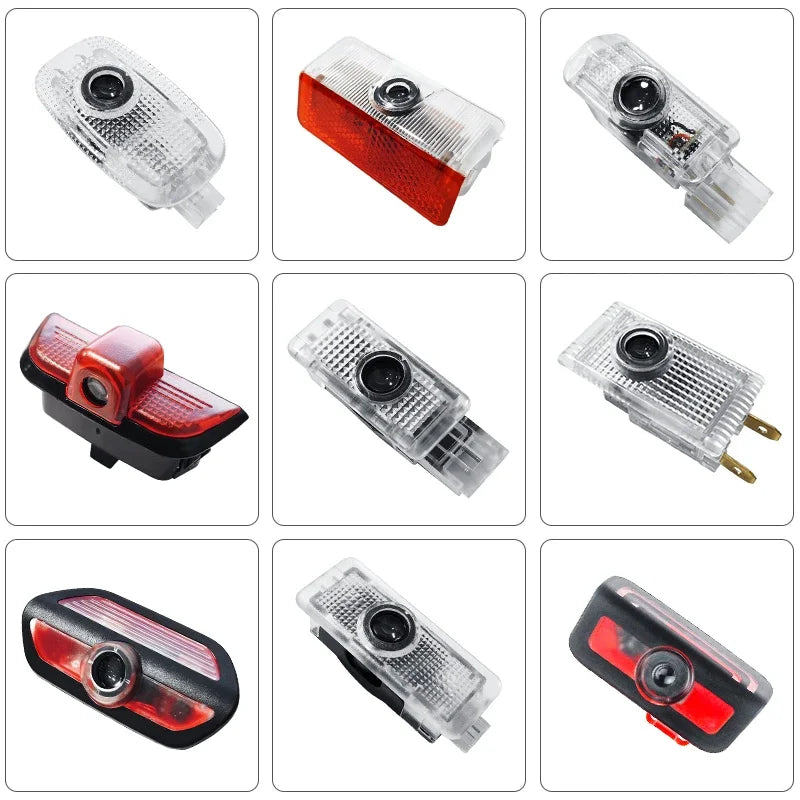 2pcs LED welcome lamp car door light logo laser projector lighting emblem For Mercedes Benz W204 W221 W222 W203 W168 W245 W164