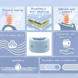 1 Pack Neck Support Adjustable Neck Support Cervical Sponge Neck Protector for Sleep Relief Neck Pain Breathable Neck Support