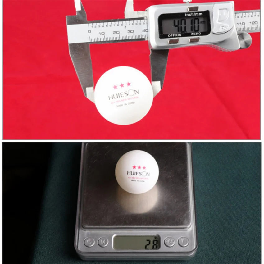 Huieson 50/100 PCS High Quality Ping Pong Balls International Standard Table Tennis Balls  For Competition And Training