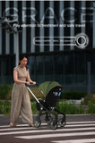 EU STOCK 4in1 baby stroller two-way Multifunctional newborn baby stroller 3in1 Foldable Basket type seat Lightweight Travel Pram
