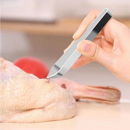 1 pinza de acero inoxidable 430 para espinas de pescado, pinza extractora, pinza para desplumar espinas de pescado, utensilios de cocina.