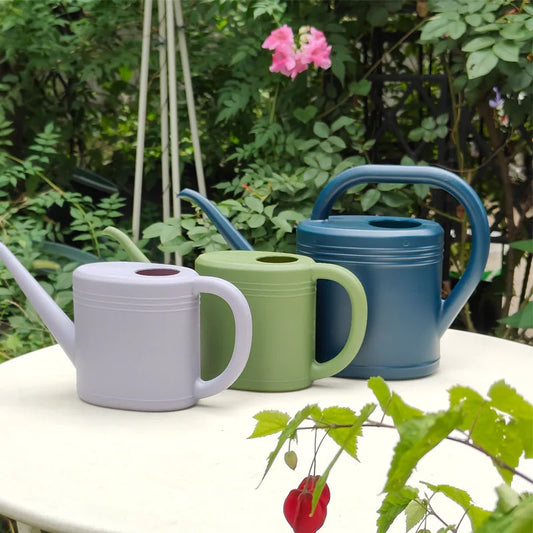Regadera de plástico de 1/2 L con boquilla larga, estilo nórdico, para jardín, interior y exterior, para plantas de bonsái y ducha.