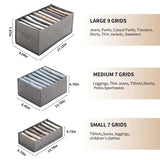 organizer for drawers Clothes Organizer Pants Jeans Storage Box Cabinet Drawer Organizer Underwear Socks T-Shirt Wardrobe Storag