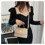 PU Versatile and Fashionable Portable Small Square Bag Single Shoulder Crossbody Bag Luxury Designer Handbag Women's Bags